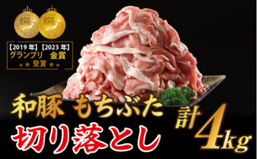 和豚もちぶた 切り落し 4kgセット (400g×10パック) 豚肉 切り落とし 国産 栃木県壬生町◇