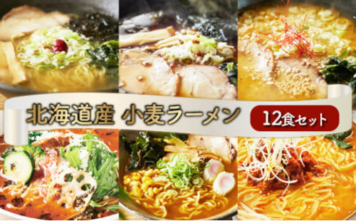 6種の味が楽しめる 北海道産小麦ラーメン12食セット 773343 - 北海道登別市