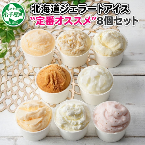 1334.アイスクリーム ジェラート 食べ比べ 8個 アイス 定番 おすすめ B セット 手作り 北海道 弟子屈町 80219 - 北海道弟子屈町
