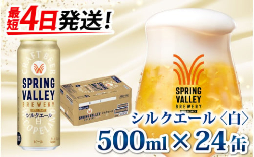 キリン SPRING VALLEY BREWERY シルクエール 白 500ml × 24本 | スプリングバレー［C-00804］
