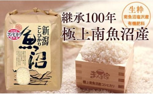 【令和7年産新米予約】　極上南魚沼産コシヒカリ（有機肥料、塩沢産）精米5ｋｇ【2025年9月中旬より順次発送予定】