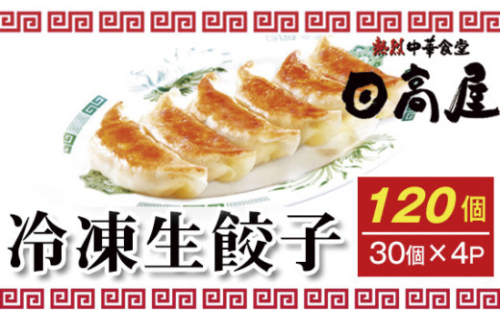 No.308 日高屋 冷凍生餃子 【120個】 ／ ぎょうざ ギョーザ 中華 惣菜 人気 冷凍 手軽 簡単 本格中華 特製 美味しい ジューシー 肉汁たっぷり コク 埼玉県