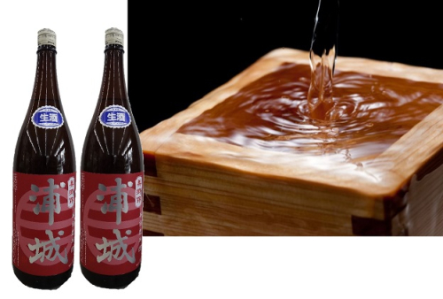 【生酒】純米吟醸無濾過原酒「赤浦城」1.8L×2 お酒 日本酒 純米吟醸酒 85373 - 秋田県五城目町