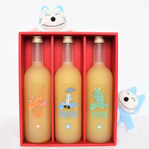 11ぴきのねこの仲間たちジュース(720ml×3本)【藤原農園】 873801 - 青森県三戸町