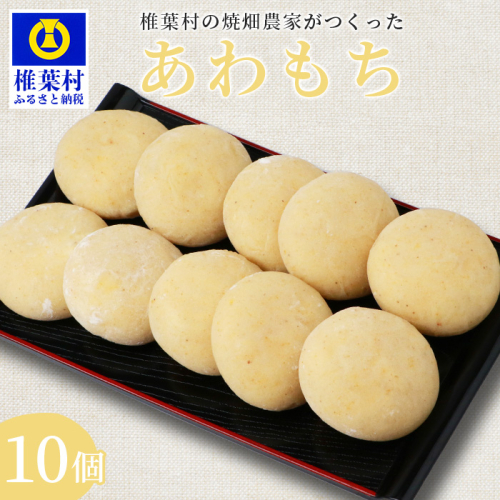 焼畑農家がつくった あわもち 10個【日本三大秘境の地「椎葉村」からお届け】あわ 粟 アワ 雑穀 877926 - 宮崎県椎葉村