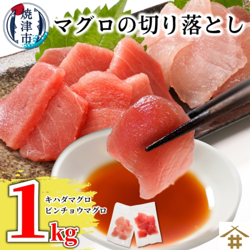 a10-924　天然鮪 焼津 キハダマグロ ビンチョウマグロ 計1kg 888137 - 静岡県焼津市