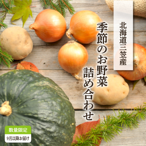 《令和7年分》数量限定!季節のお野菜詰め合わせ 秋(配送時期:9月~10月)【01018】 894539 - 北海道三笠市