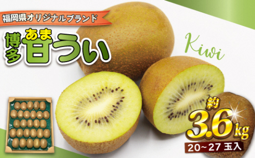 【2025年11～12月出荷】福岡県ブランドキウイフルーツ「博多甘うぃ」約3.6kg[F2218a] 91934 - 福岡県福津市