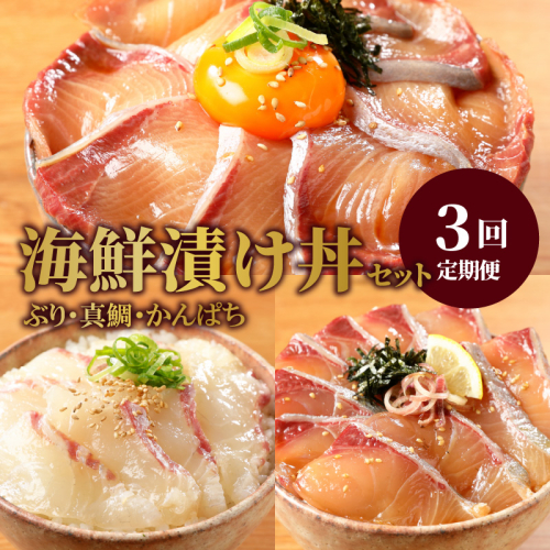 お魚の漬け丼バラエティ3回定期便 N019-YC712 934488 - 宮崎県延岡市