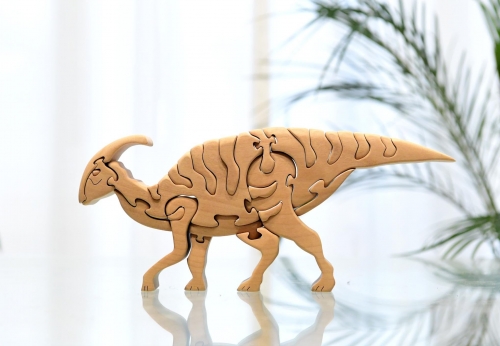 パラサウロロフス 恐竜 かわいい 木製パズル 知育 玩具 プレゼント 952926 - 大阪府河内長野市