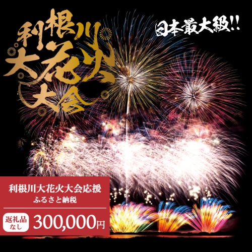 K2283 【返礼品なし】利根川大花火大会応援ふるさと納税  (300000円分)  【茨城県境町】 954290 - 茨城県境町
