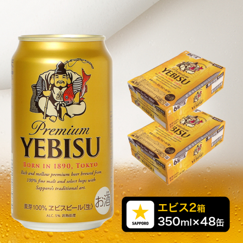 a34-019　エビス350ml×2箱【48本】【焼津サッポロビール発】 96210 - 静岡県焼津市