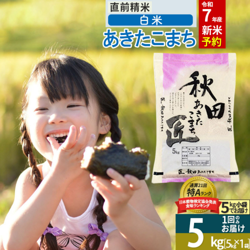 【白米】＜令和7年産 新米予約＞ 秋田県産 あきたこまち 5kg (5kg×1袋) 5キロ お米 新米 964229 - 秋田県仙北市