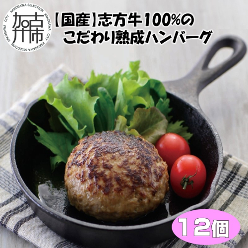 【国産】志方牛100%のこだわり熟成ハンバーグ150g×12個【2402I05949】 967649 - 兵庫県加古川市