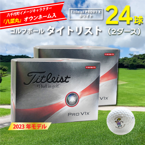 【 2023年9月30日まで 】 ゴルフボール タイトリスト PROV1X ホワイト 2ダース ( 24球 ) 八菜丸 プロV1x Titleist ゴルフ ボール 期間限定 スポーツ [BW019ya] 998518 - 茨城県八千代町