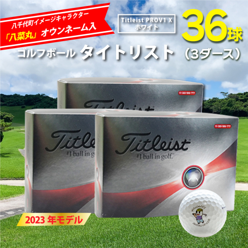 【 2023年9月30日まで 】 ゴルフボール タイトリスト PROV1X ホワイト 3ダース ( 36球 ) 八菜丸 プロV1x Titleist ゴルフ ボール 期間限定 スポーツ [BW020ya]
 998522 - 茨城県八千代町